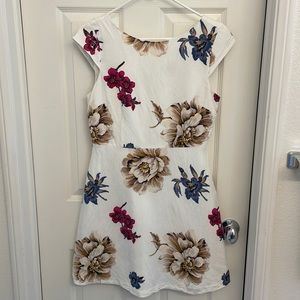 Ann Taylor white flower dress